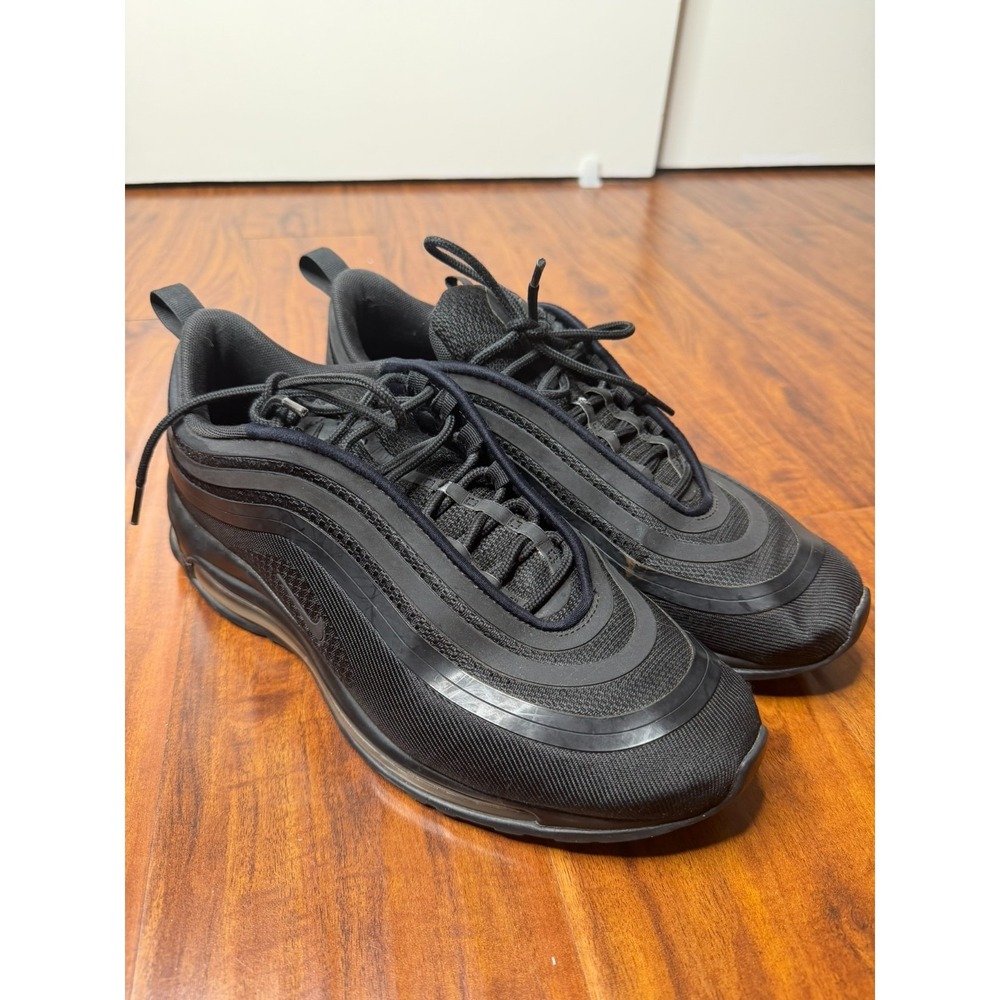Nike Air Max 97 Ultra 17 Triple Black 918356-002 Men Size 9.5 Shoes